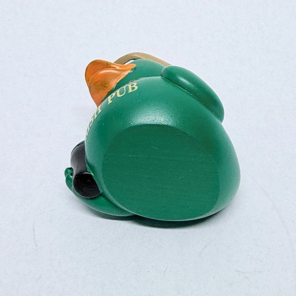 Irish Pub Rubber Duck Green St Patricks Day Novelty Collectible Flat Cap Pint